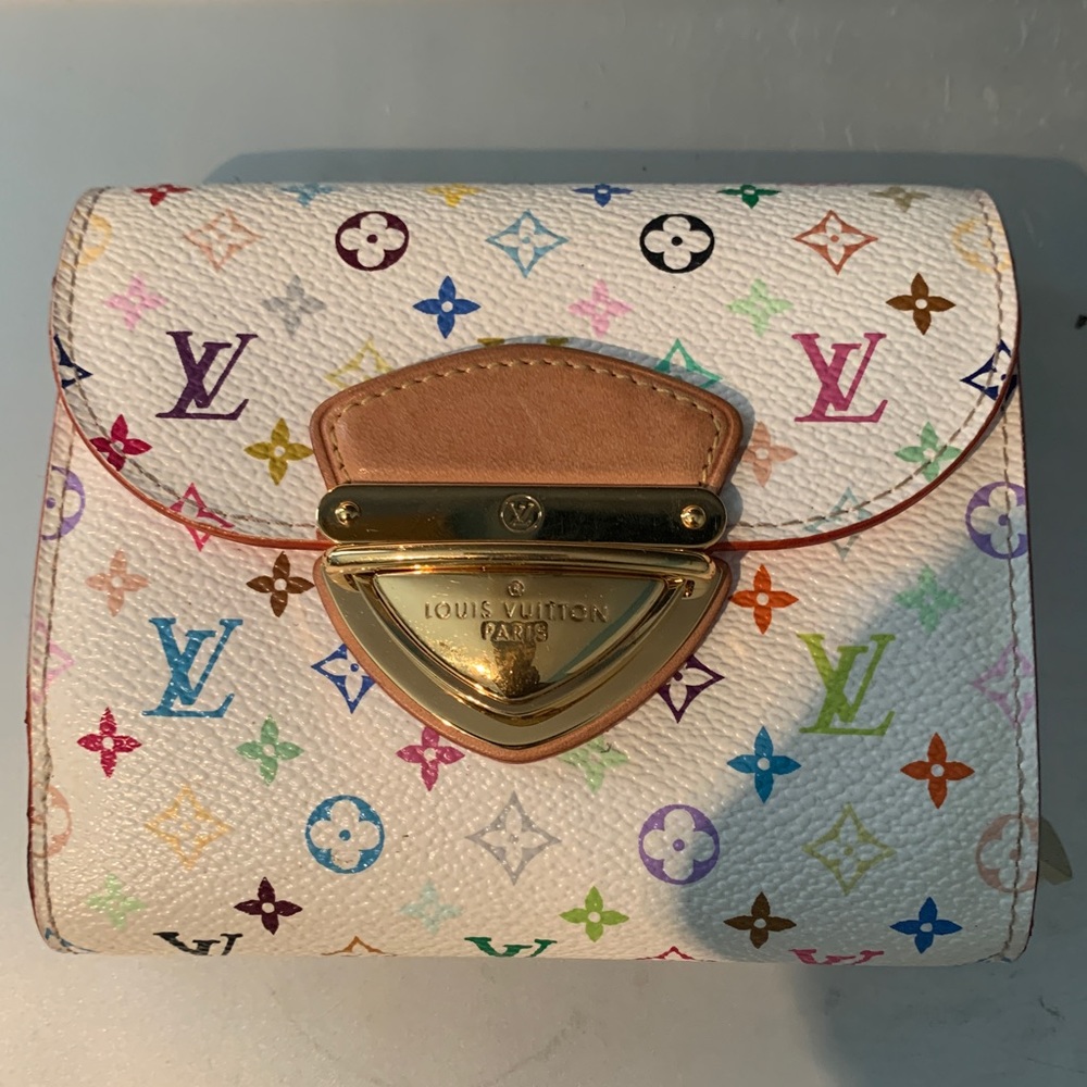 White Leather Louis Vuitton Wallet